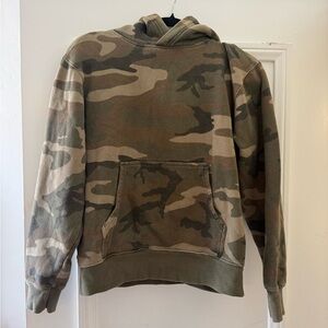 TNA Camo Hoodie in Olive Green and Tan